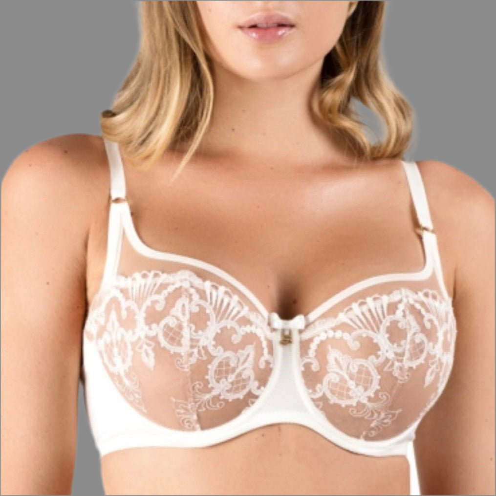 Samanta - Perla Lace Bra - White