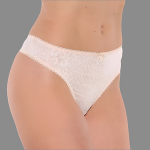 Fit Fully Yours - Jacquard Dream Thong - Nude