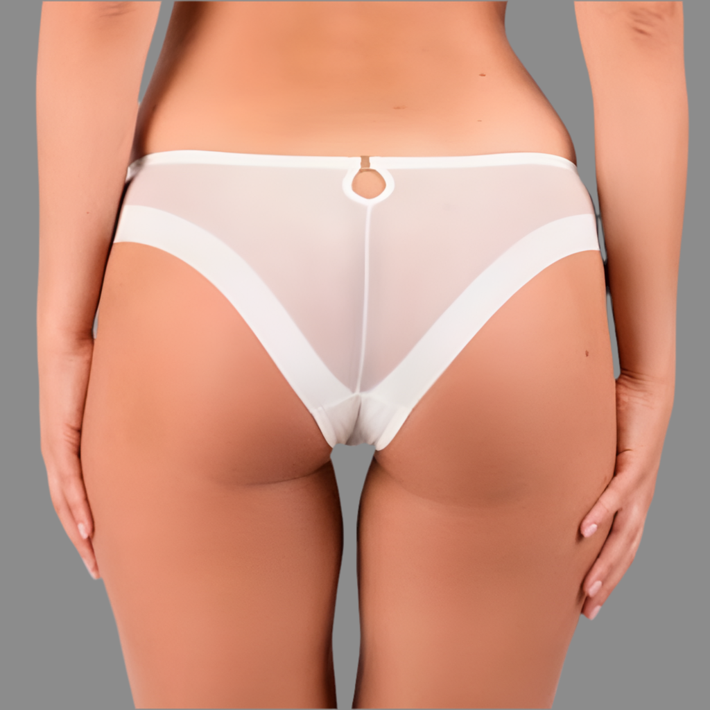 Samanta - Perla Lace Cheeky - White