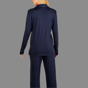 Cosabella - Bella Long Sleeve Pajamas - Navy - About the Bra