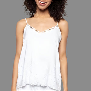 Cyberjammies - Rose Embroidered Camie - White - About the Bra