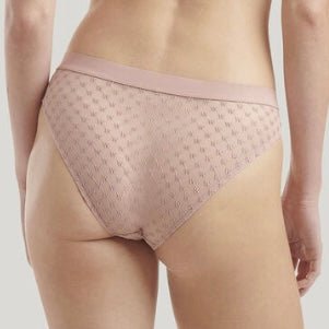 Wolford - Lace & Logo Brief - Powder Pink - About the Bra