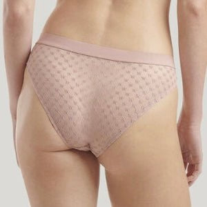 Wolford - Lace & Logo Brief - Powder Pink - About the Bra